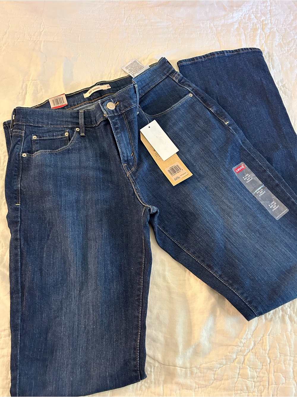 Levi's 505™ Straight Jeans in Dark Blue Denim